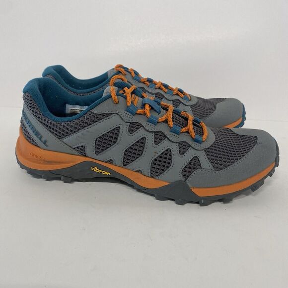 Merrell Shoes - Merrell Shoes Siren 3 Aerosport Women 8.5 Gray Orange Trek Hiking Sneakers 3652